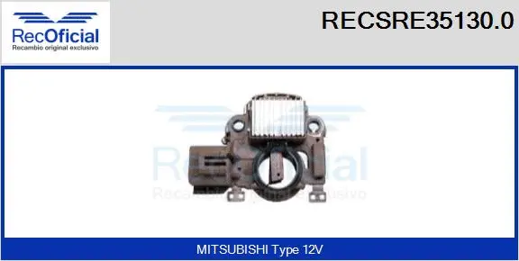 Alternator Regulator (RECSRE35130.0)