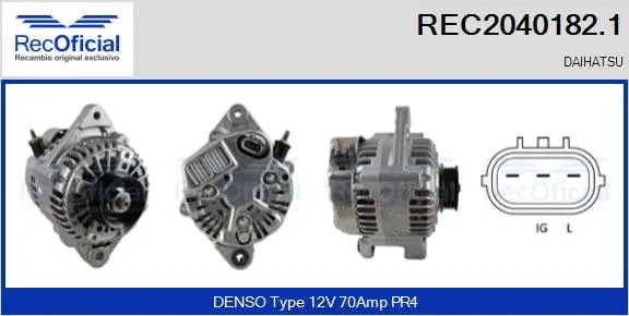 Alternator (REC2040182.1)