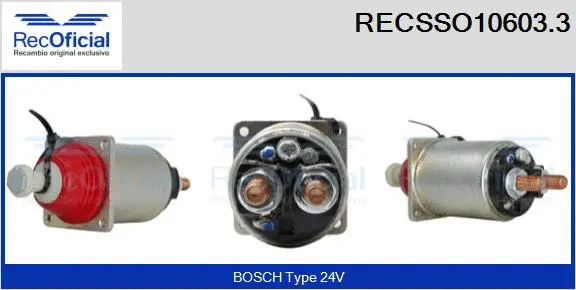 Solenoid Switch, starter (RECSSO10603.3)