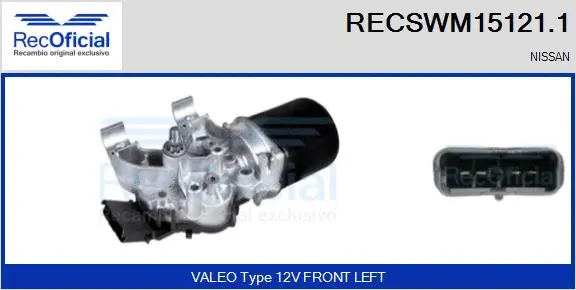 Wiper Motor (RECSWM15121.1)