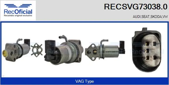 EGR Valve (RECSVG73038.0)