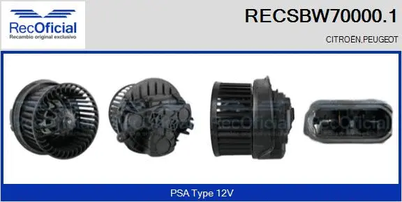 Interior Blower (RECSBW70000.1)