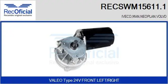 Wiper Motor (RECSWM15611.1)