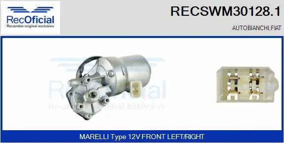 Wiper Motor (RECSWM30128.1)