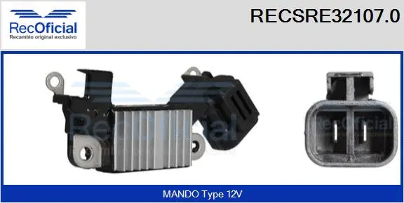 Alternator Regulator (RECSRE32107.0)
