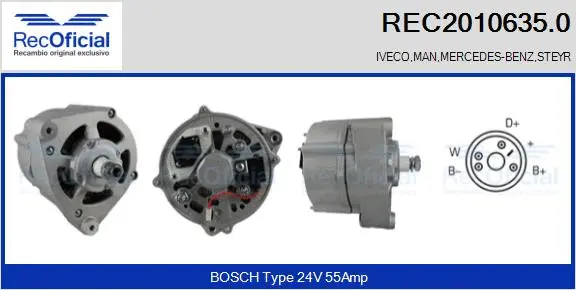 Alternator (REC2010635.0)