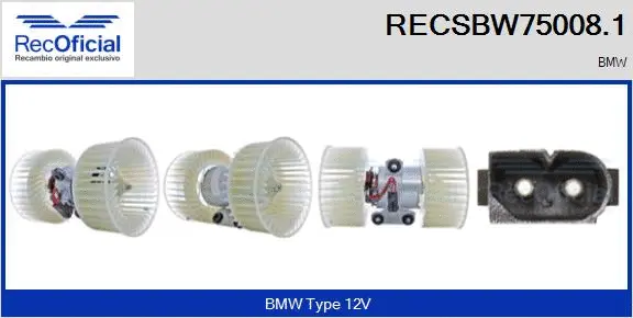 Interior Blower (RECSBW75008.1)