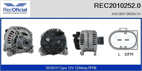 Alternator (REC2010252.0)