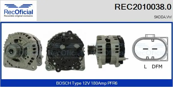 Alternator (REC2010038.0)