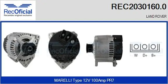 Alternator (REC2030160.0)