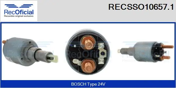 Solenoid Switch, starter (RECSSO10657.1)
