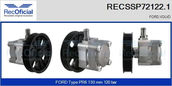 Hydraulic Pump, steering (RECSSP72122.1)