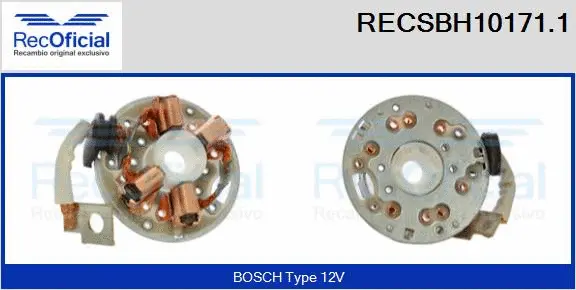 Holder, carbon brushes (RECSBH10171.1)