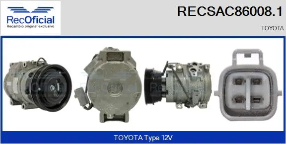 Compressor, air conditioning (RECSAC86008.1)