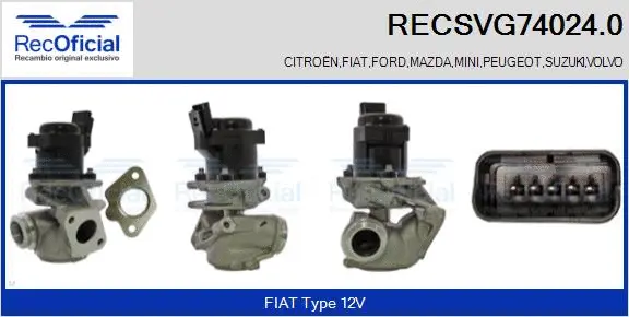 EGR Valve (RECSVG74024.0)