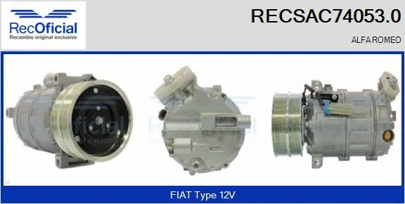 Compressor, air conditioning (RECSAC74053.0)