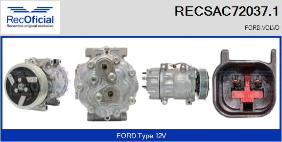 Compressor, air conditioning (RECSAC72037.1)