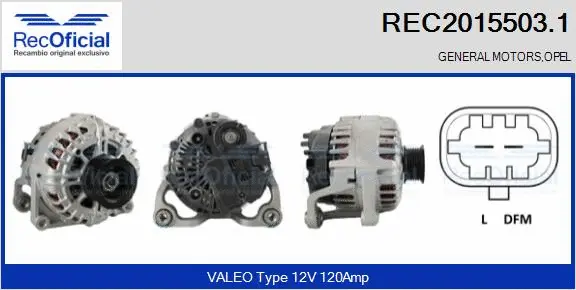 Alternator (REC2015503.1)