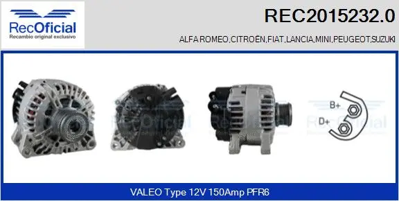 Alternator (REC2015232.0)