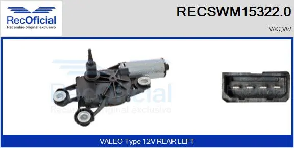 Wiper Motor (RECSWM15322.0)