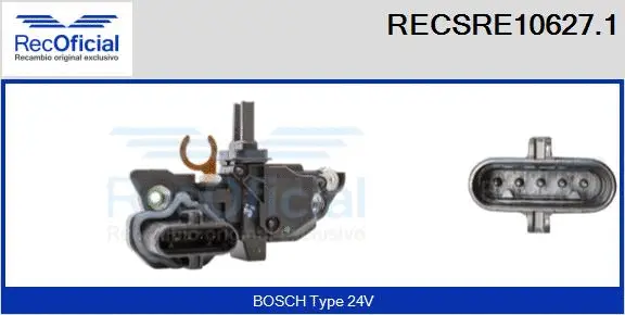 Alternator Regulator (RECSRE10627.1)