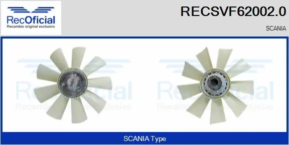 Clutch, radiator fan (RECSVF62002.0)