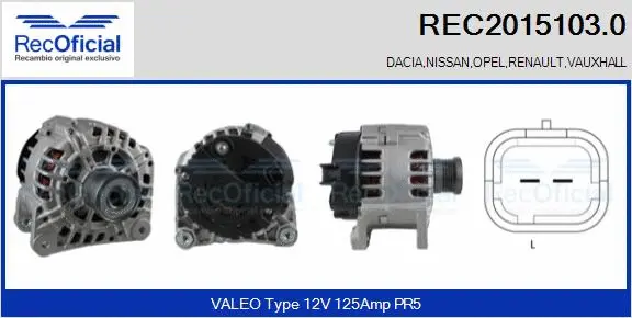 Alternator (REC2015103.0)