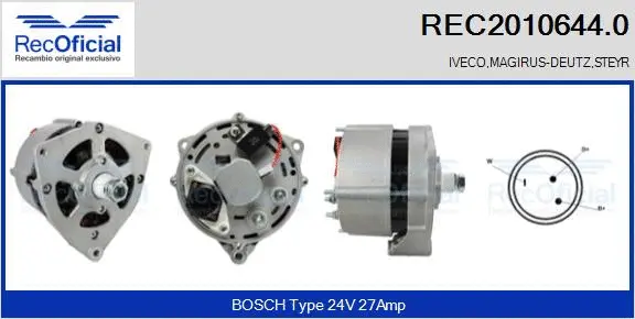 Alternator (REC2010644.0)
