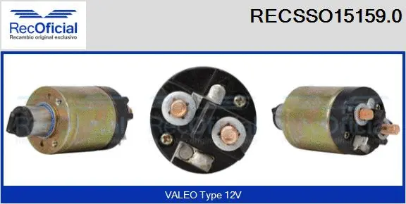 Solenoid Switch, starter (RECSSO15159.0)