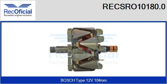 Rotor, alternator (RECSRO10180.0)