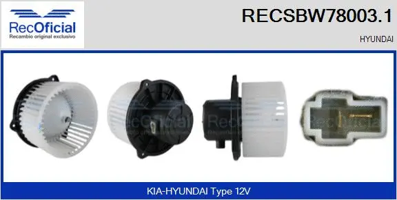 Interior Blower (RECSBW78003.1)