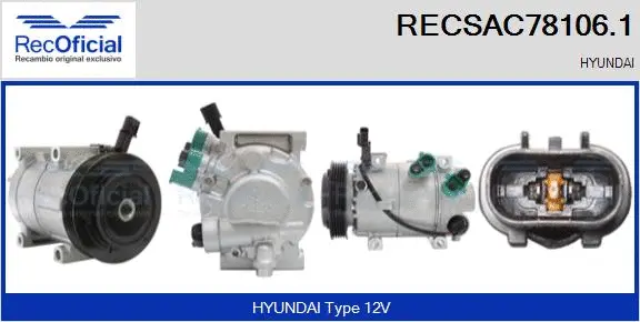 Compressor, air conditioning (RECSAC78106.1)
