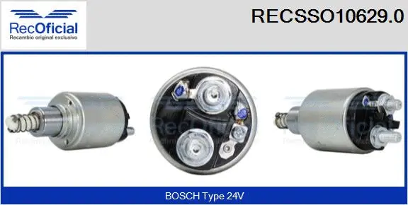 Solenoid Switch, starter (RECSSO10629.0)