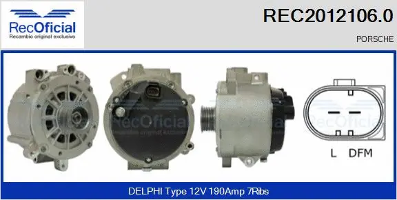 Alternator (REC2012106.0)