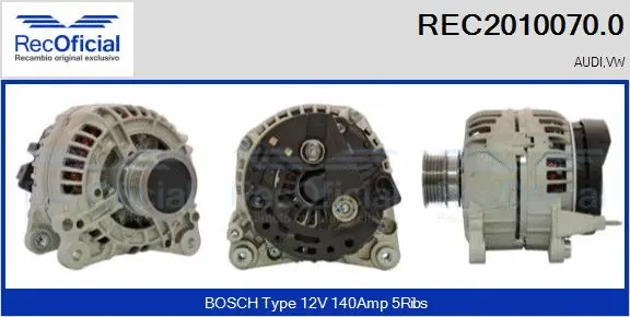 Alternator (REC2010070.0)