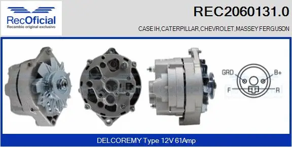 Alternator (REC2060131.0)