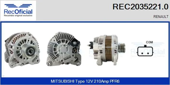 Alternator (REC2035221.0)