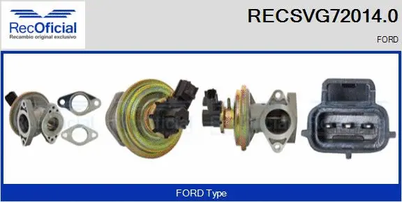 EGR Valve (RECSVG72014.0)