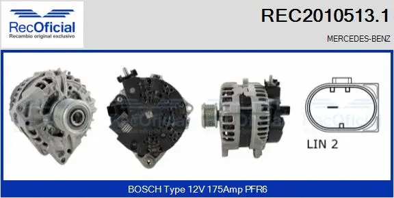 Alternator (REC2010513.1)
