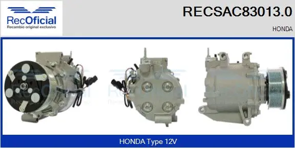 Compressor, air conditioning (RECSAC83013.0)