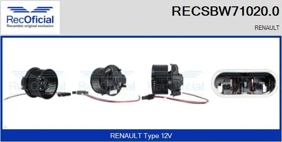 Interior Blower (RECSBW71020.0)