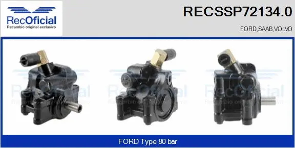 Hydraulic Pump, steering (RECSSP72134.0)