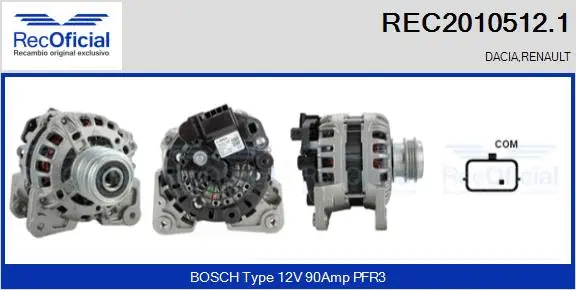 Alternator (REC2010512.1)