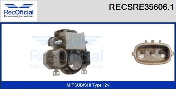 Alternator Regulator (RECSRE35606.1)