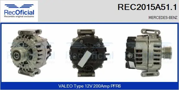 Alternator (REC2015A51.1)