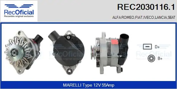 Alternator (REC2030116.1)