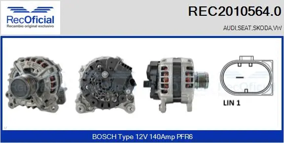 Alternator (REC2010564.0)