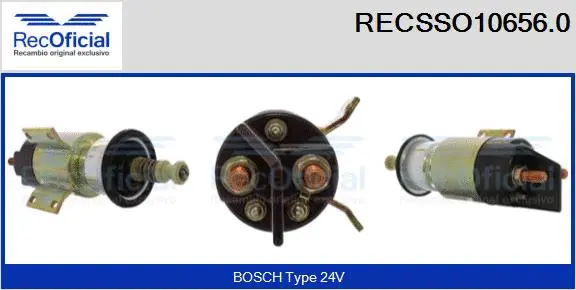 Solenoid Switch, starter (RECSSO10656.0)