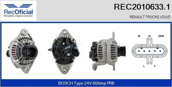 Alternator (REC2010633.1)
