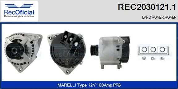 Alternator (REC2030121.1)